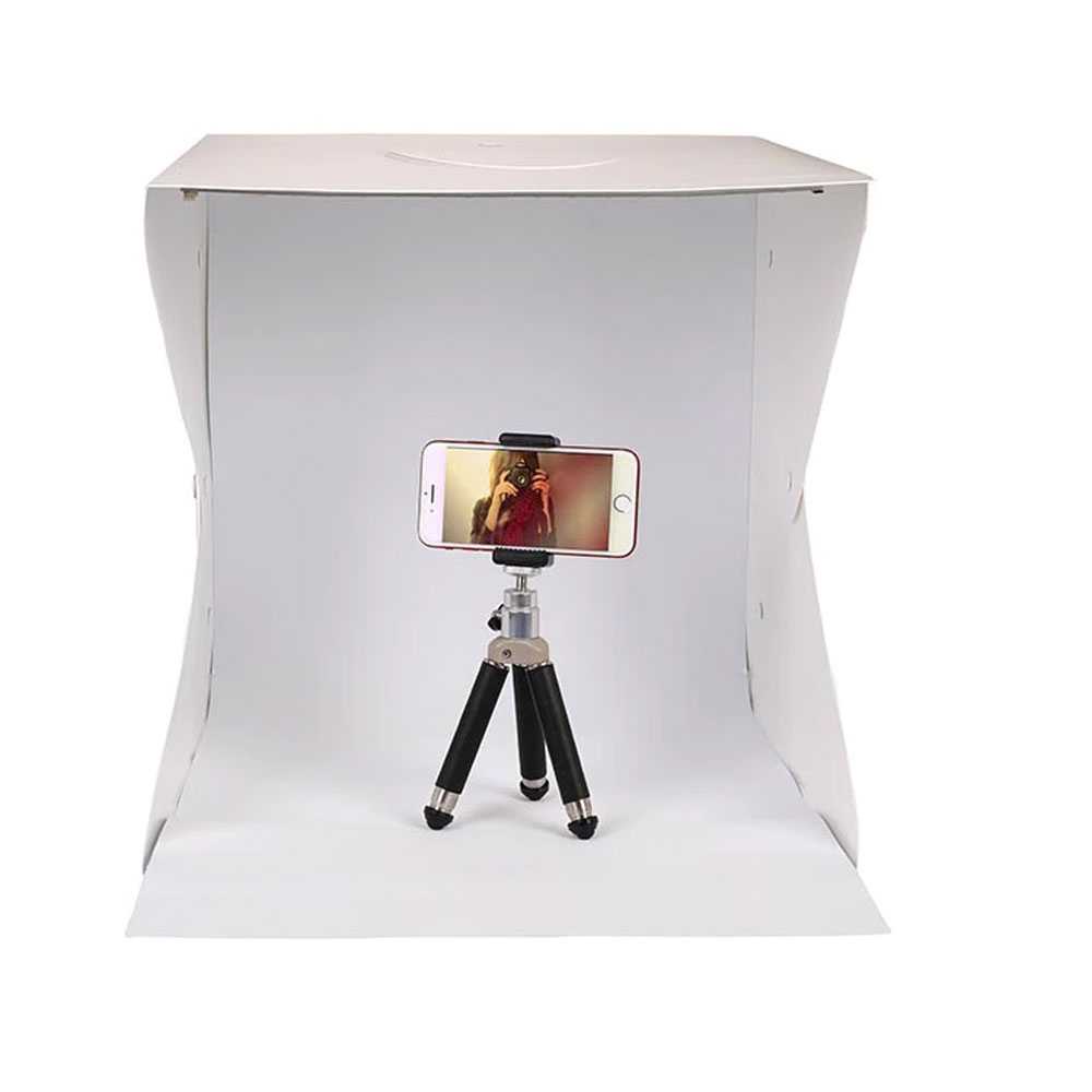 Photo Studio Mini 3 Button dengan LED dan 4PCS Background