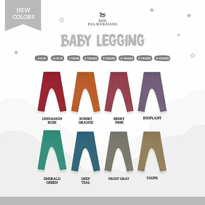 Legging Bayi Celana Panjang Anak Palmerhaus New Color