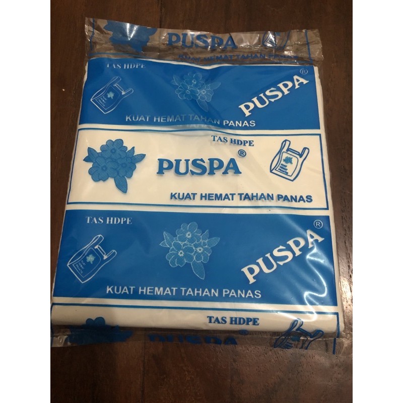 TAS Kresesk Kecil Putih Puspa Biru