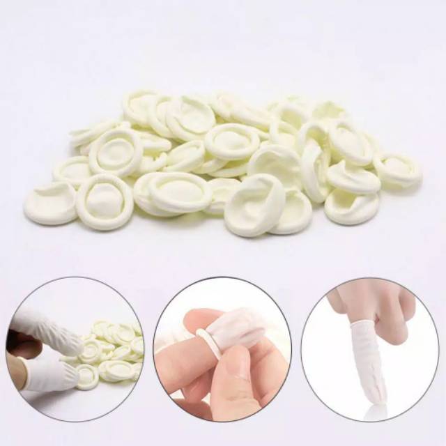 Finger Cots / Pelindung Jari Latex / Sarung Jari Karet