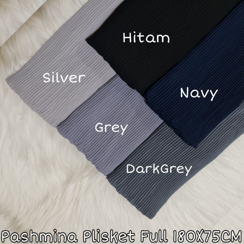 Pashmina Plisket Lidi Full Premium 180X75 CM By Milanda Mode