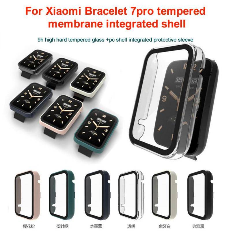 Case Kaca Pelindung Layar 2in1 Untuk Xiaomi Watch Band 7 Pro Mi Band 7 Pro 6 5 4