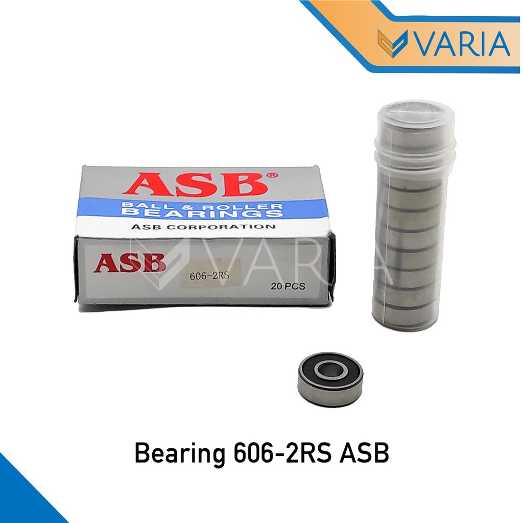 Bearing / Laher 606 2RS Tutup Karet Double ASB