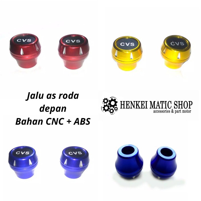 Jalu As Roda Depan Nmax Beat Model Bulat Universal Size Kecil Bahan Cnc