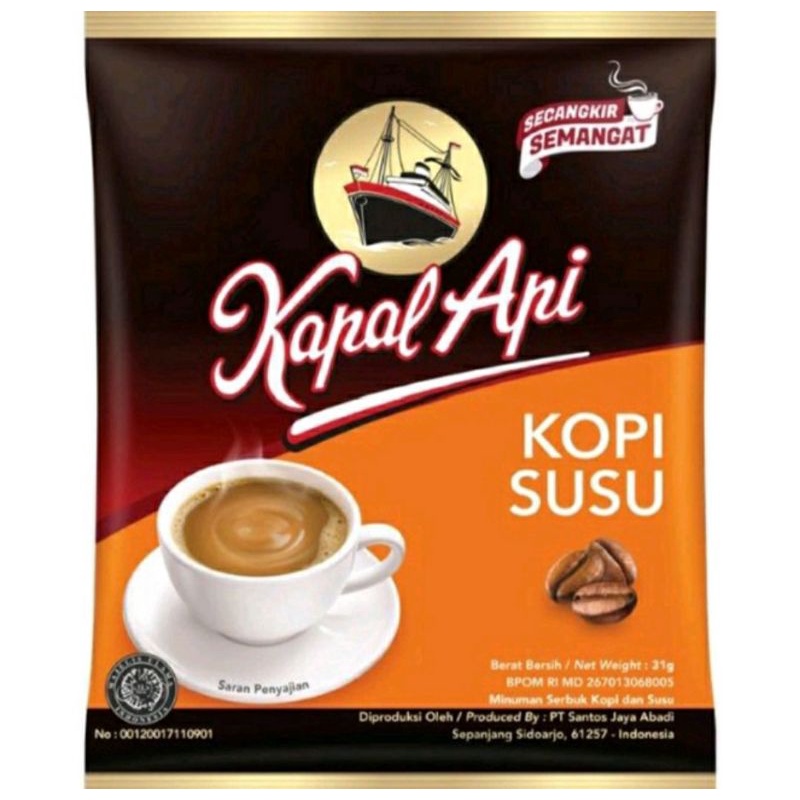 

Kopi kapal api Susu isi 10 pcs