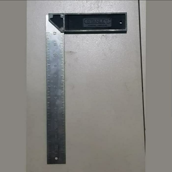 

Murah STANLEY L-SQUARE ruler 8in/200mm pengaris siku dengan ukuran derajat
