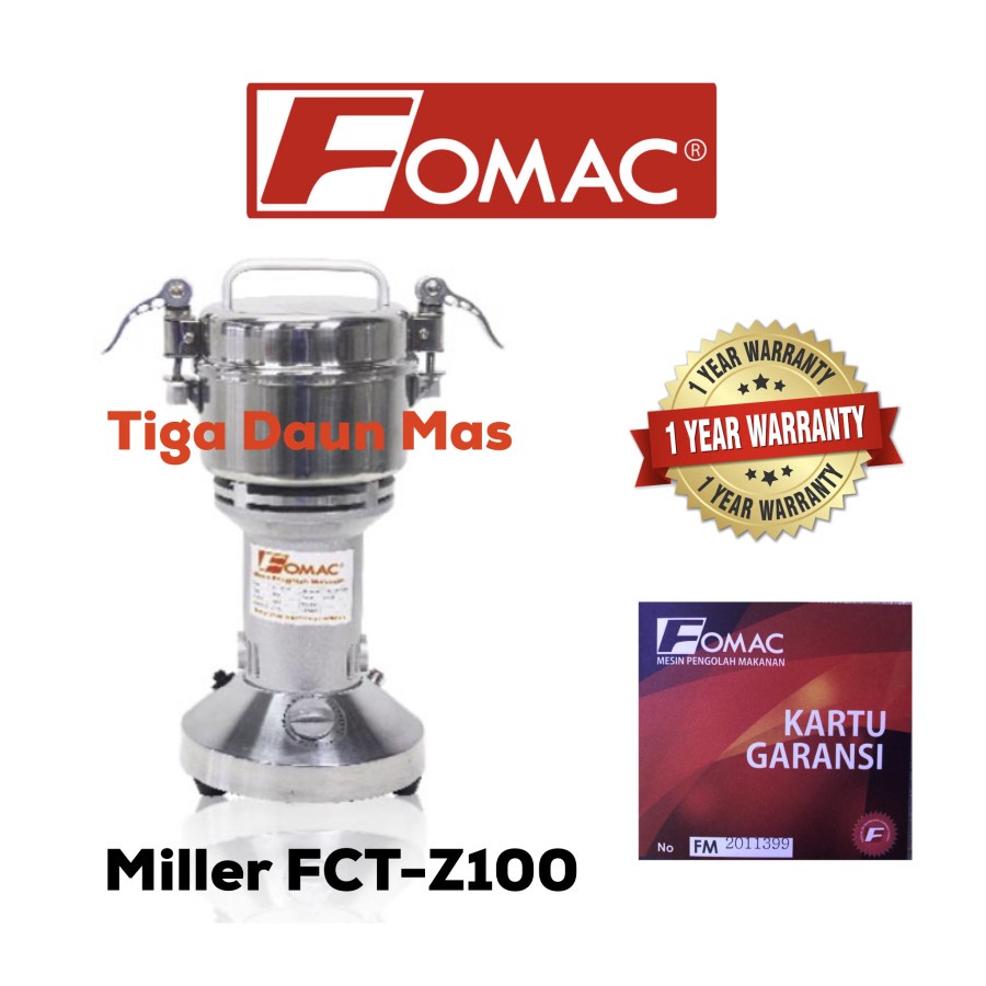 Mesin Penepung Fomac FCT-Z100 /Miller 100 Gram / Miller Fomac FCT-Z100