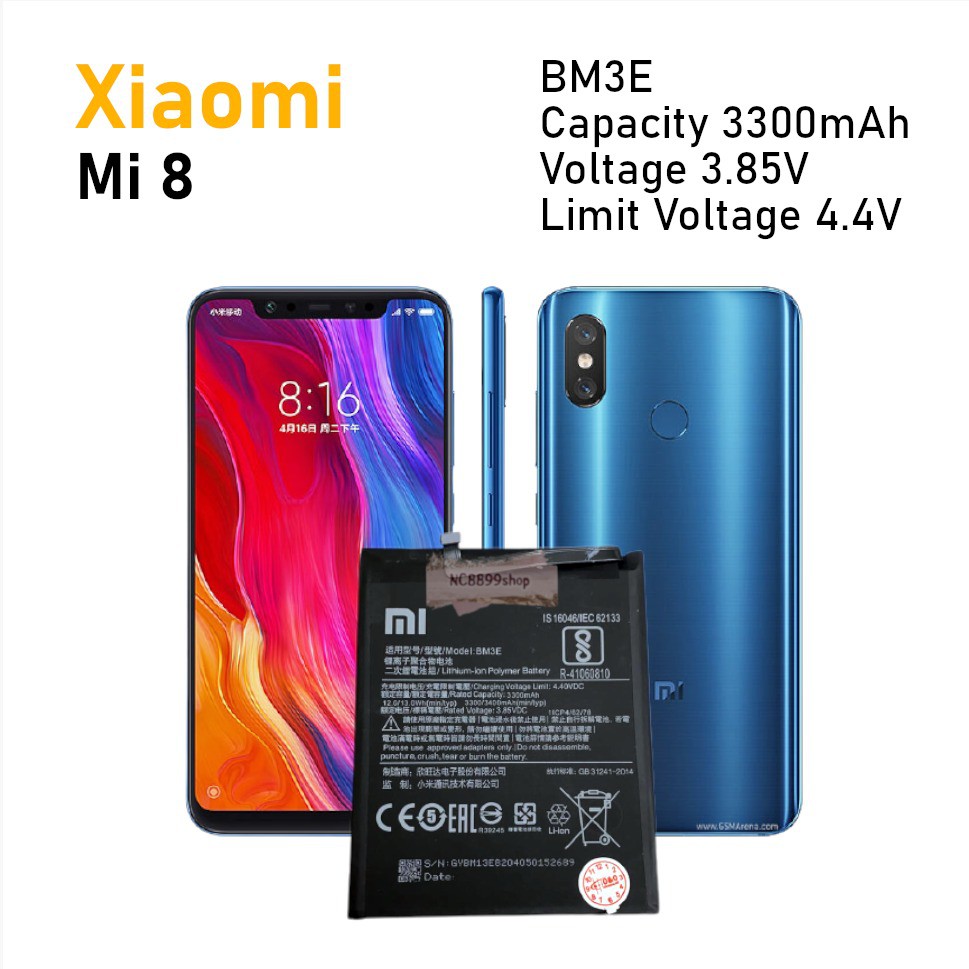 (NC) Battery Baterai Baterai Original Xiaomi Redmi mi 8 BM3E