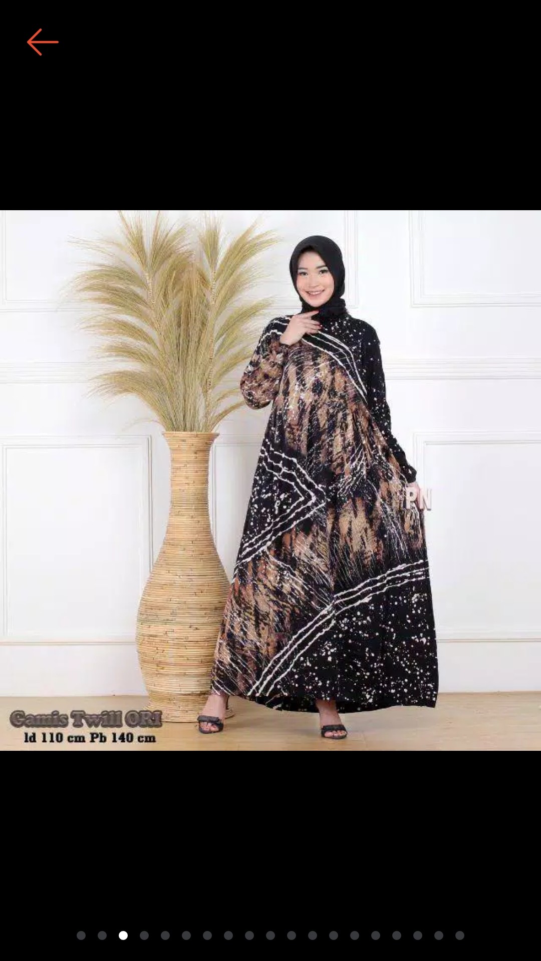 Gamis Twill Aisyahzahrabatik Twill Ori Xl Ld 116 Gamis Batik Pekalongan Jumbo