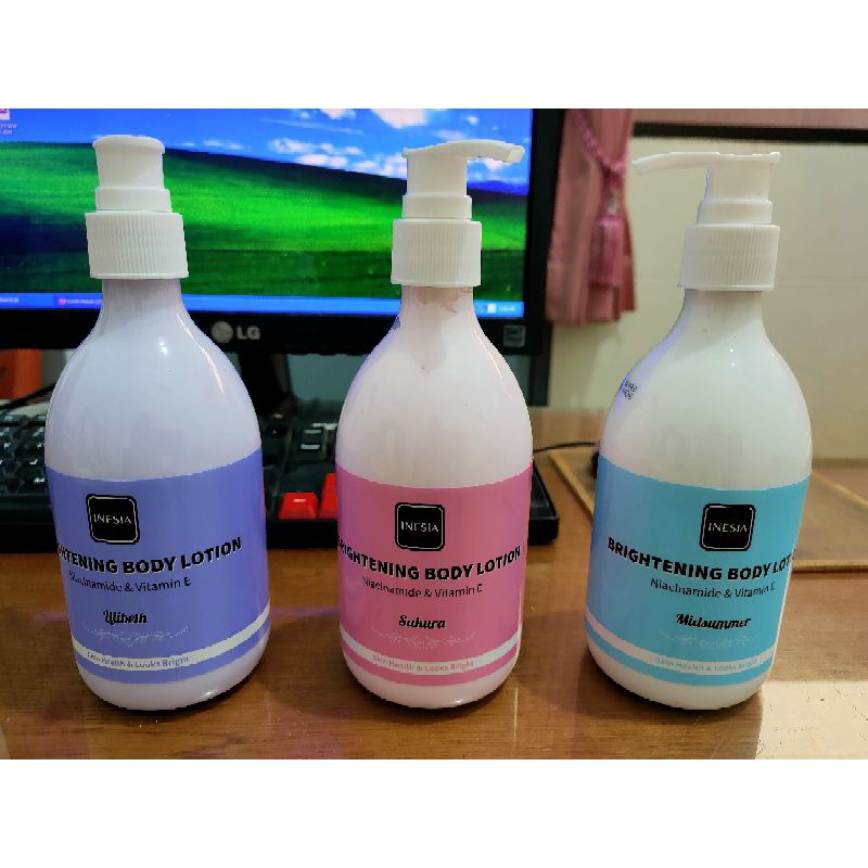 PASTI MURAH - INESIA BRIGHTENING BODY LOTION 300ML - HANDBODY - BODY LOTION