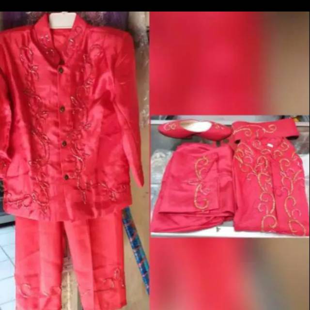 Baju pengantin sunat beskap sunat anak penganti sunat sunda payet