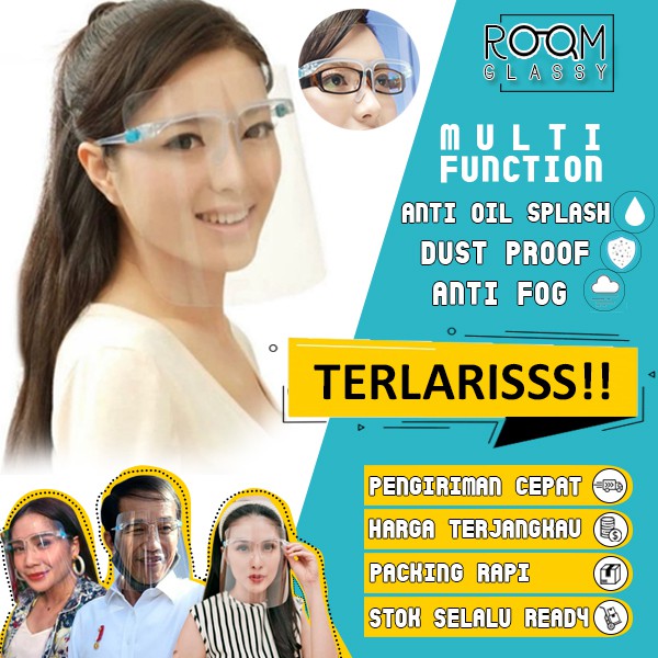KACAMATA FACE SHIELD KACAMATA PELINDUNG WAJAH HIGIENIS RG111