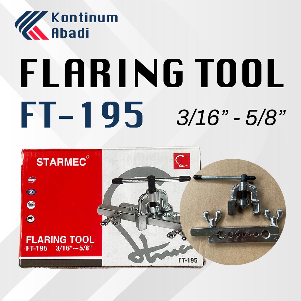 FLARING TOOL SET PIPA AC - FT 195 | STARMEC