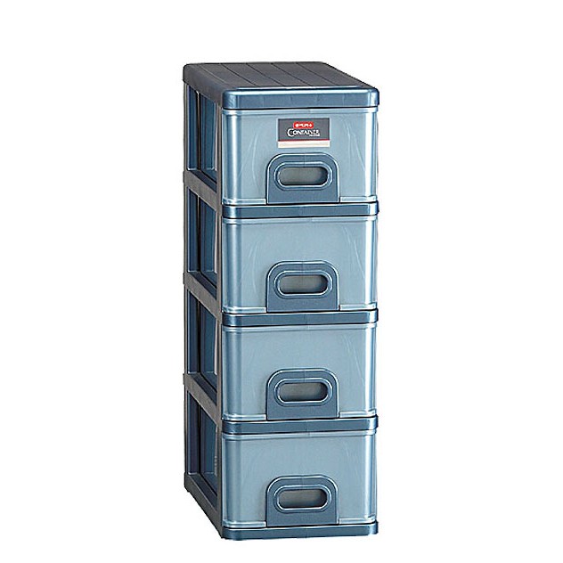 Lion Star Inova Container Rack Rak Laci Lemari Baju Pakaian Serbaguna Multifungsi Plastik Susun