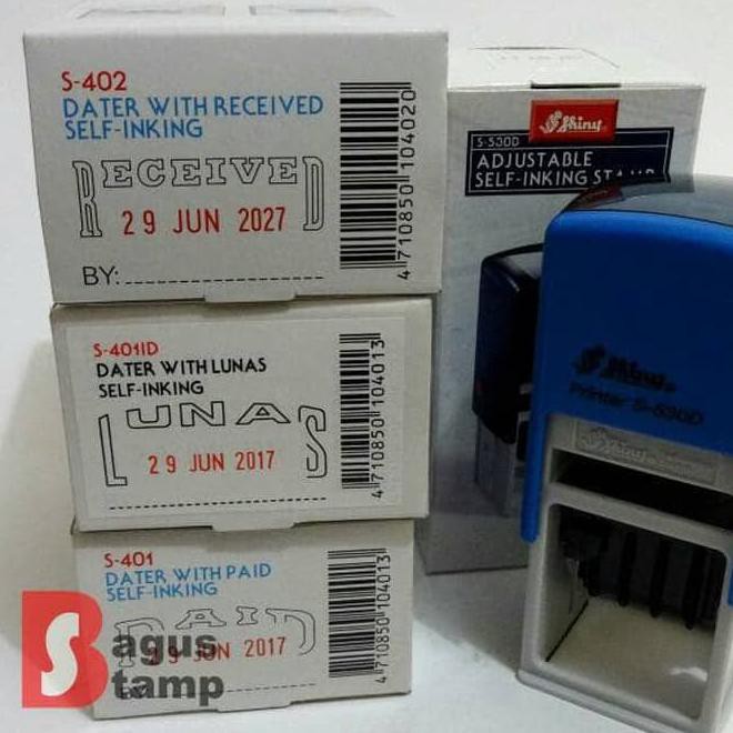 

Stempel Otomatis Paid, Lunas, Received Shiny S-401, S-401D, S-402