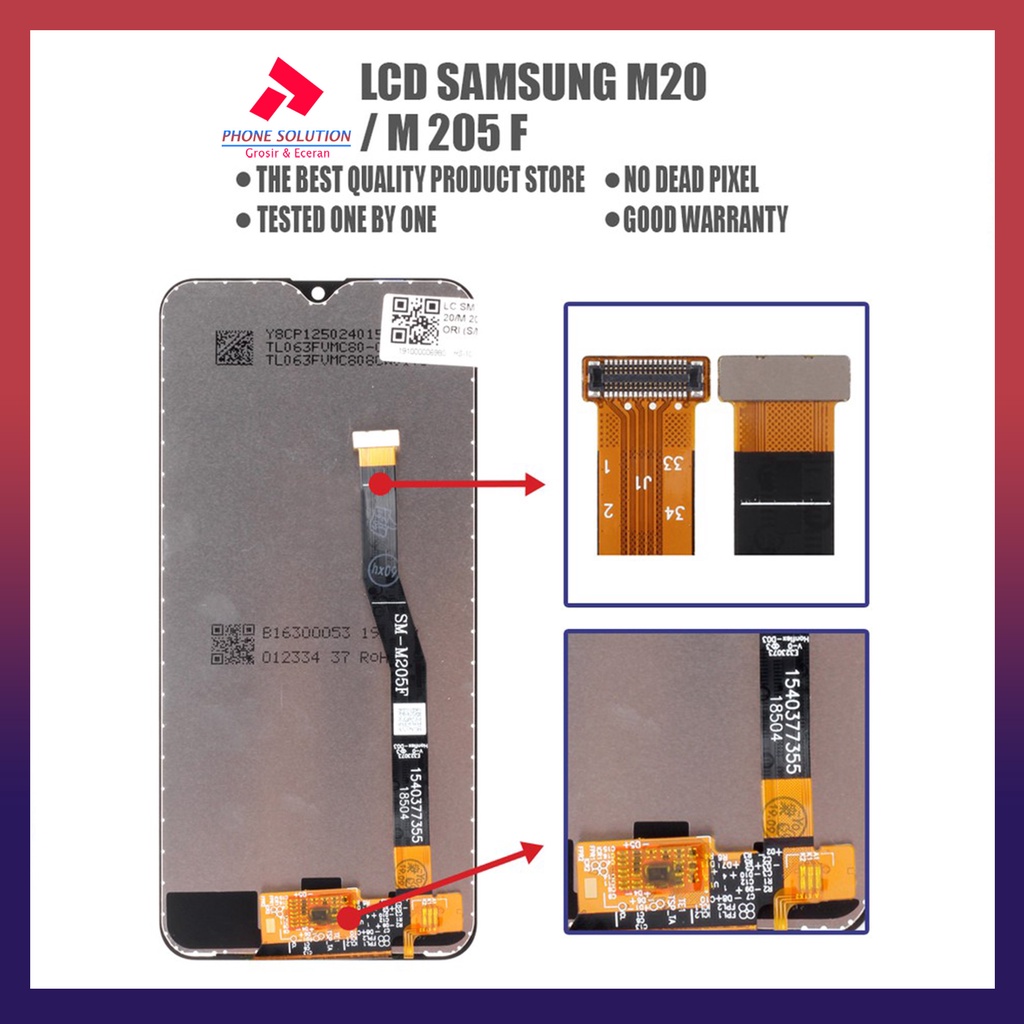 LCD Samsung M20 M205F Fullset Touchscreen // Supplier LCD Samsung - Garansi 1 Bulan