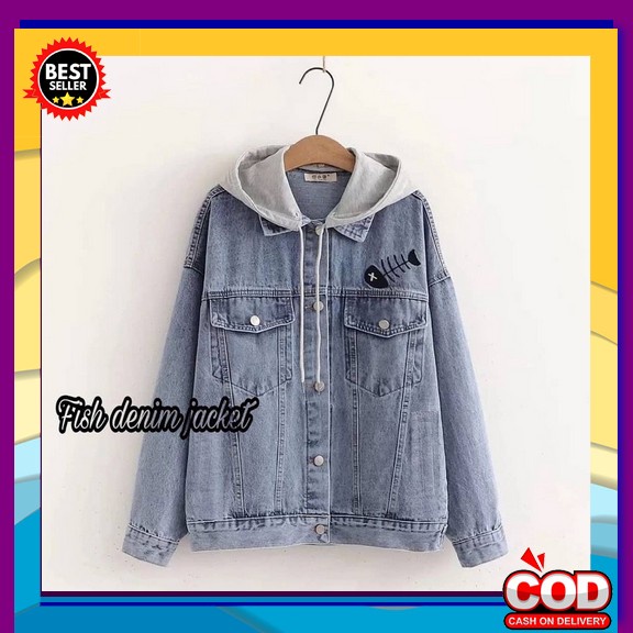 Jaket  Dewasa Perempuan  Pita Belakang 3D Fish Jaket / Dream Jaket / Jaket  / Jaket