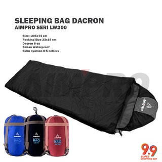 AIMPRO Sleeping bag dacron tebal dan hangat waterproof - SB DACRON AIMPRO LW200