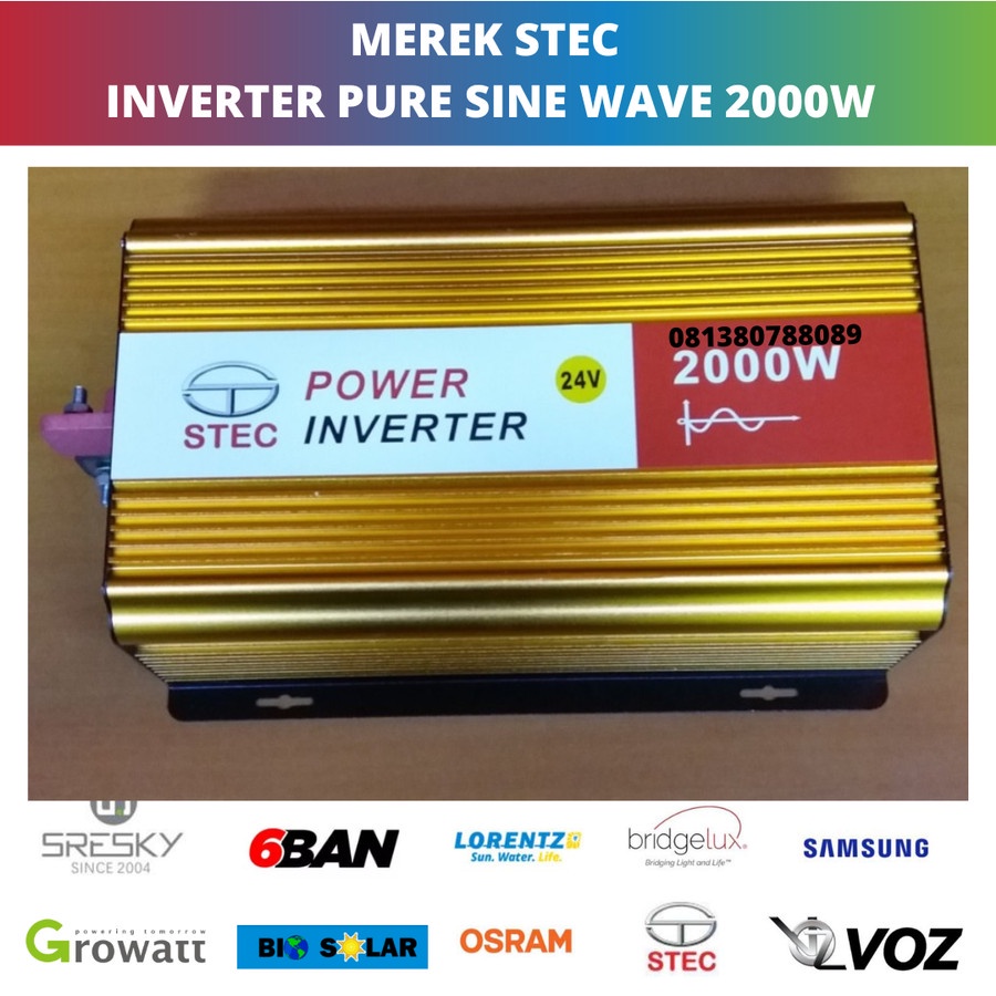 Jual Pure Sine Wave PSW Power Inverter Stec 24v 24 V 2000w 2000 W Watt ...