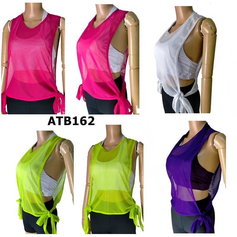 BAJU SENAM TANKTOP ZUMBA YOGA AEROBIK BAHAN JARING KODE ATB 162