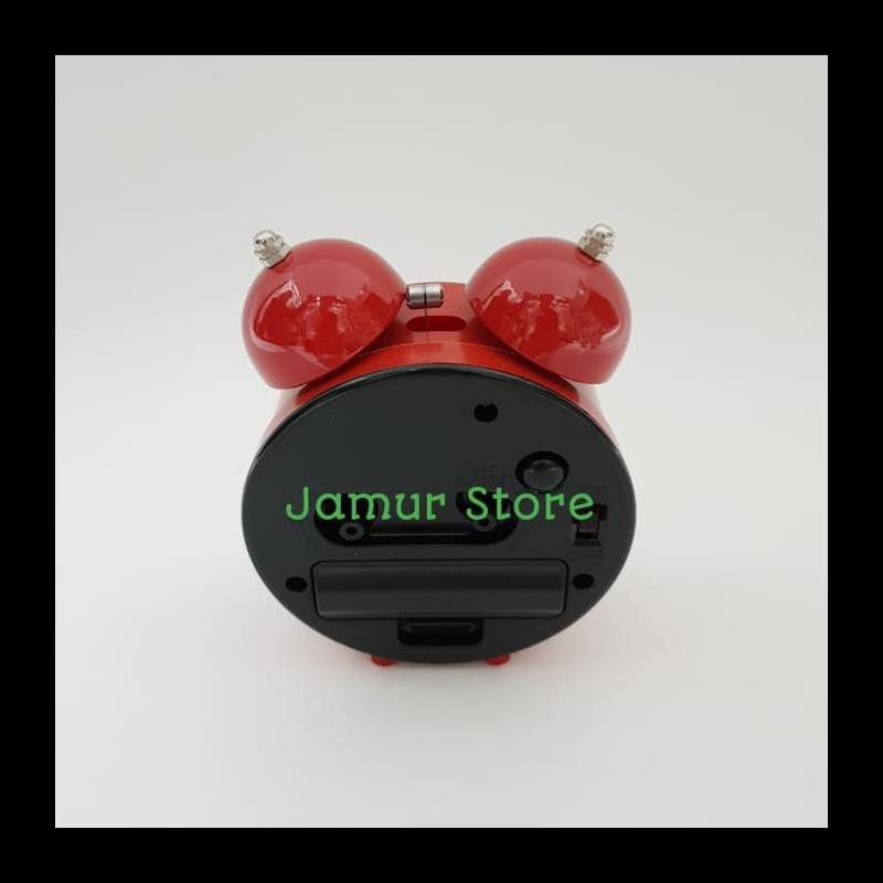 READY STOK JAM MEJA BEKER SEIKO QHK035R - MERAH DEKORASI MURAH TERUPDATE AL8