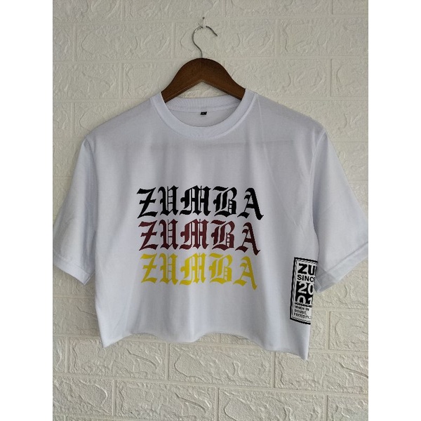 Crop Zumba Zumba Zumba | Baju Zumba | Baju Senam
