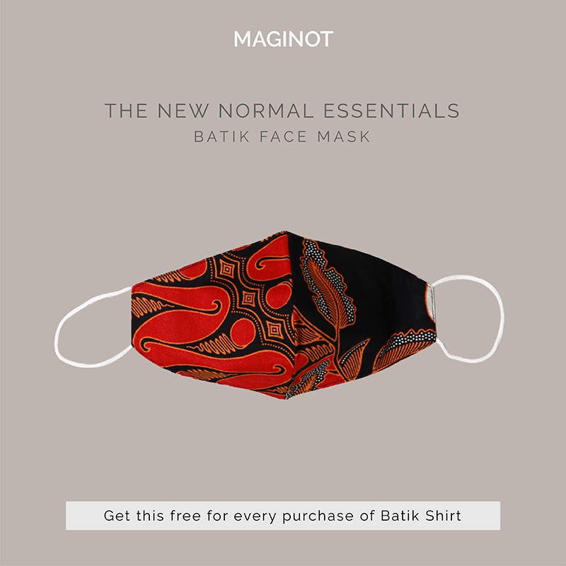 ANGGASTA Masker Kain Batik 2 Layer Maginot