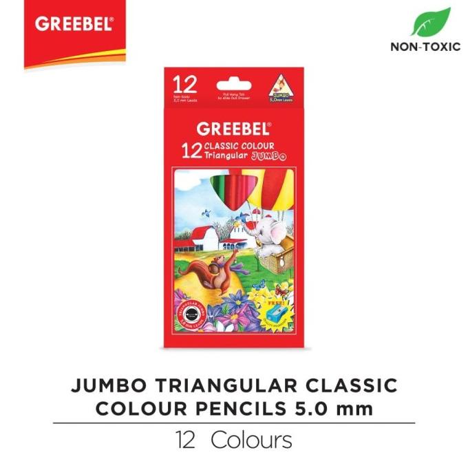 

Greebel 2812 Jumbo Triangular Classic Pencil Kualitas Premium