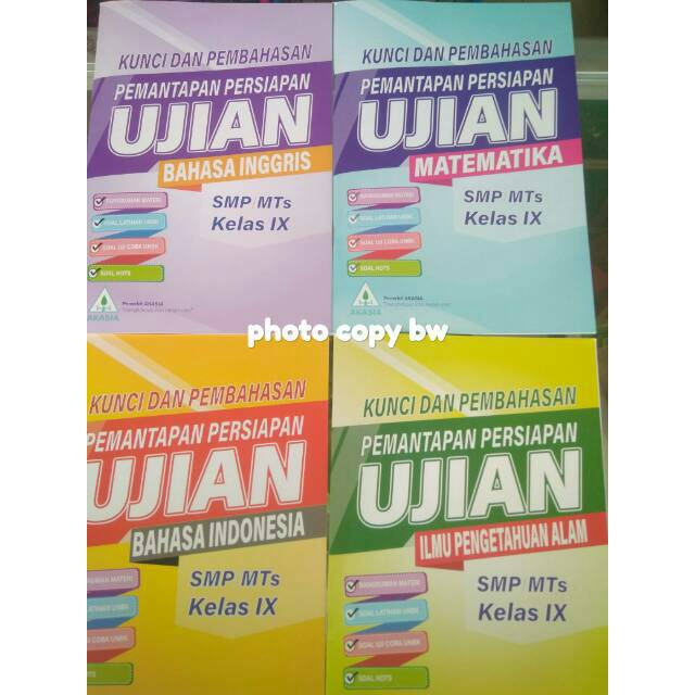 Kunci Dan Pembahasan Buku Pemantapan Persiapan Ujian Smp Mts 2019 2020 Dari Akasia Shopee Indonesia