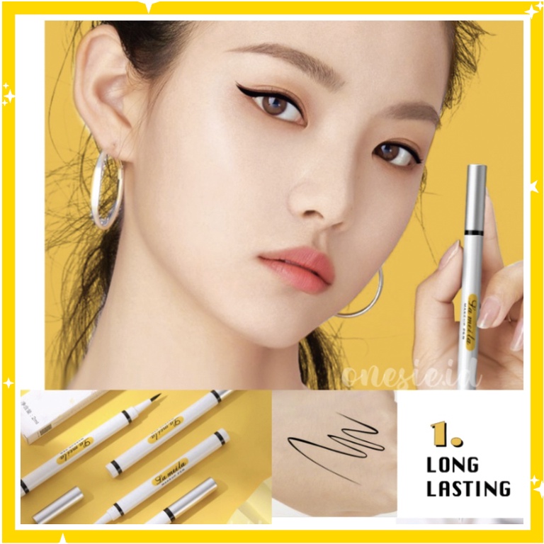 LAMEILA Yellow Eyeliner Waterproof Eye liner Long Lasting LA064 802