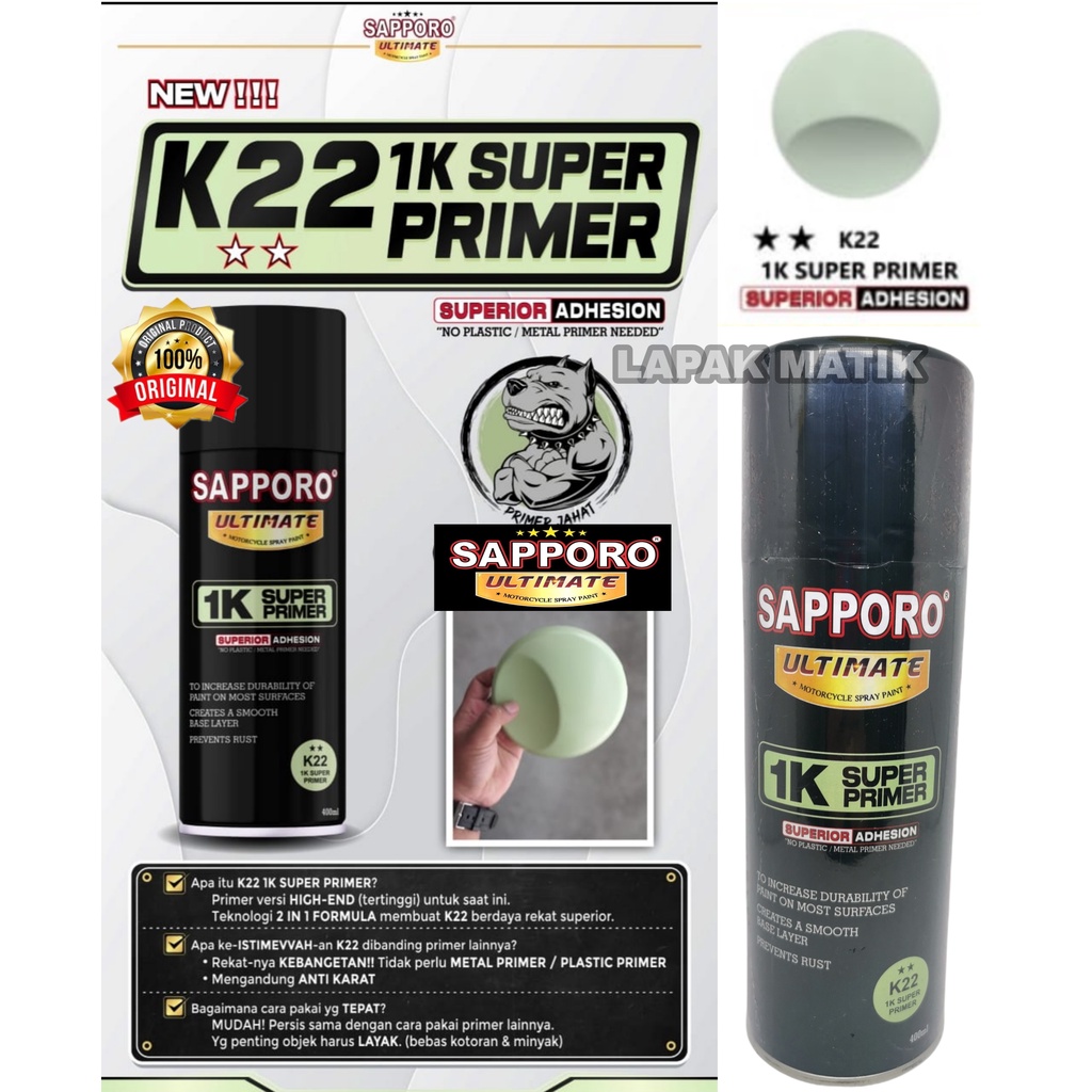 Pilok Sapporo Ultimate 1K SUPER PRIMER EPOXY K22 400ML