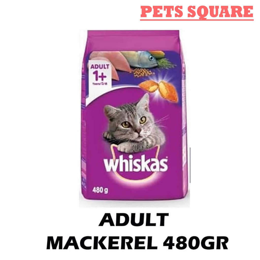 WHISKAS MACKEREL 480GR