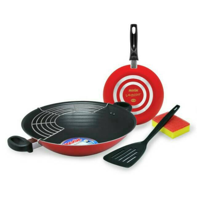 Fry Pan Maxim Valentino Set Wajan Anti Lengket Bonus