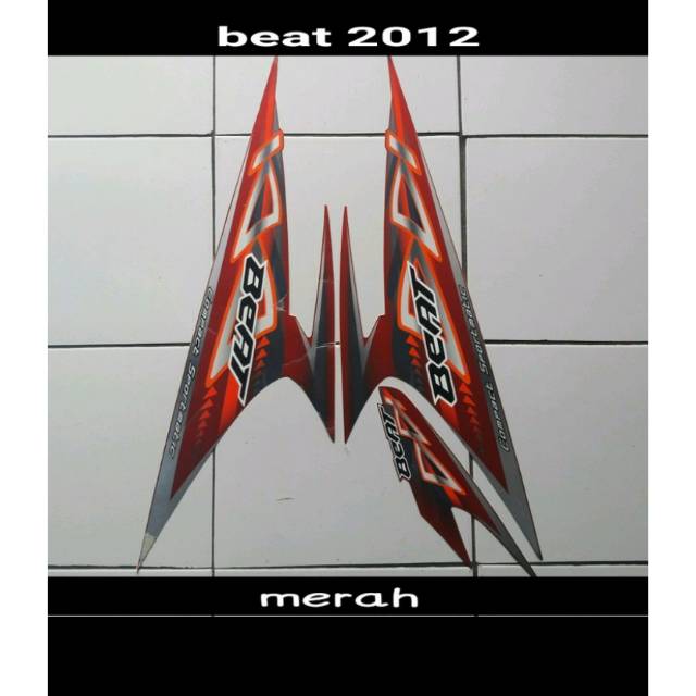 Striping honda beat karbu 2012 warna merah