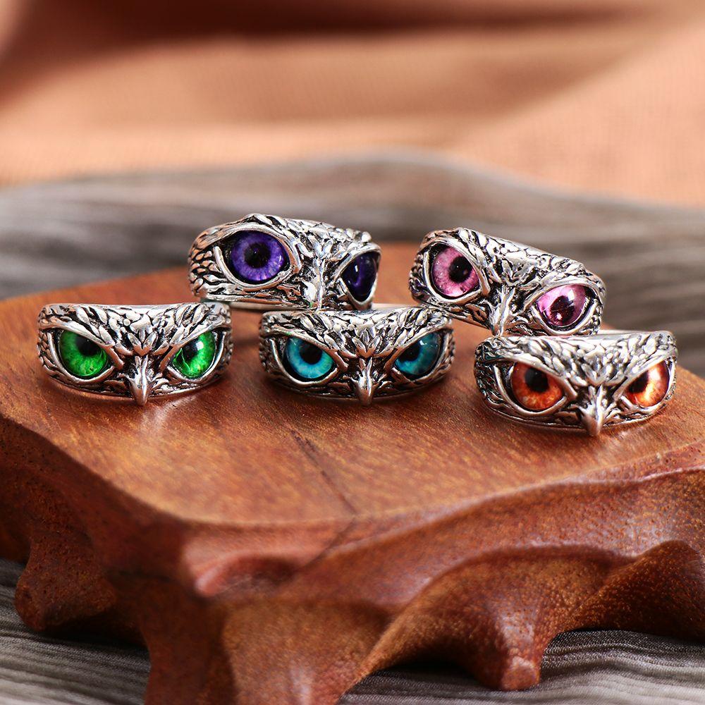 Top Statement Ring Demon Jewelry Cincin Vintage Gaya Hewan Retro