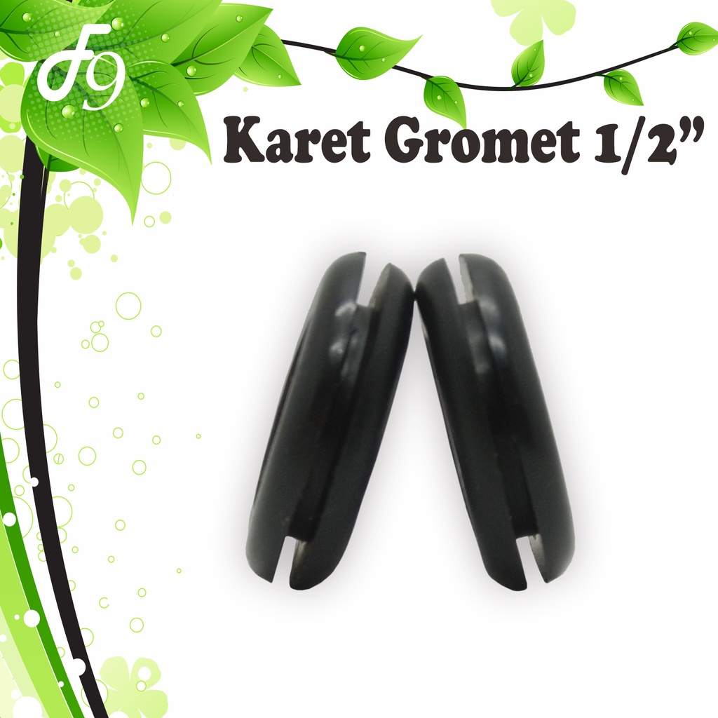 Grommet 1/2 Inchi 22 mm - Karet Sekat Gromet Hidroponik Dutch Bucket 0.5 inchi