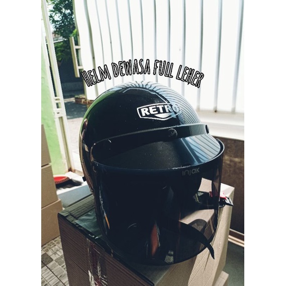 HELM RETRO HALF FACE DEWASA