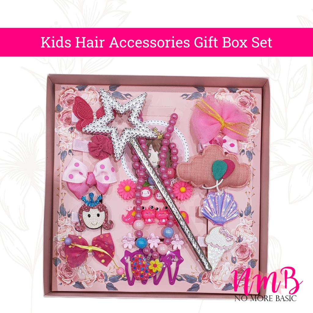 Jepitan Rambut Anak Set Box Kids Hair Accessories Gift Box Set