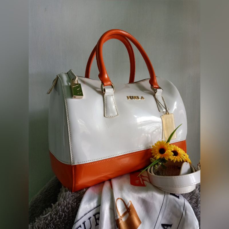 TAS PRELOVED❤️TAS FURLA CANDY TWOTONE❤️TAS FURLA PRELOVED❤️TAS MURAH❤️TAS FURLA TABUNG❤️TAS FURLA SE