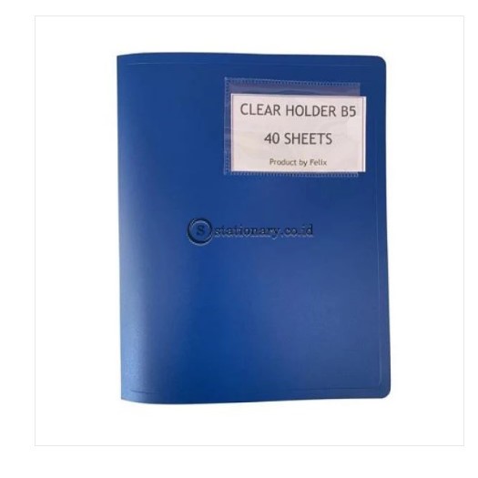 

Felix Clear Holder Album B5 (40 Pocket) Biru