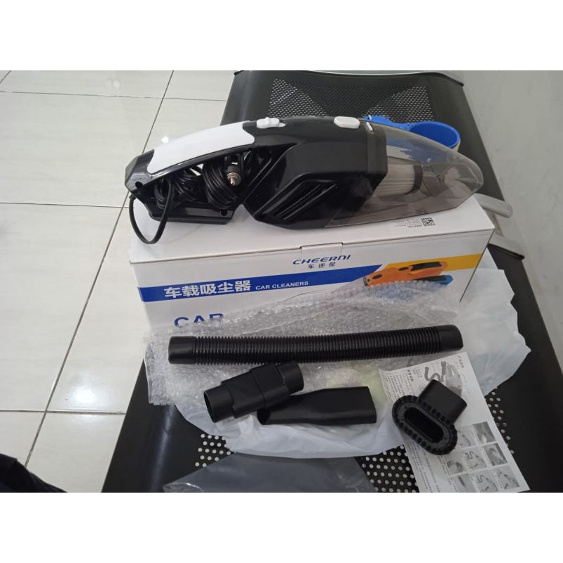 

CHEERNI Vacuum Cleaner Penyedot Debu Mobil 120W with LED Light - C37457 - Black
