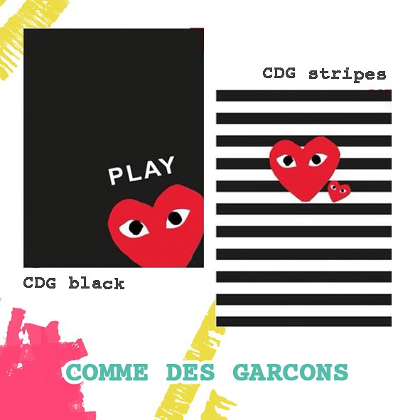 Custom Passport Holder sampul paspor cover CDG Comme Des Garcons bahan saffiano leather