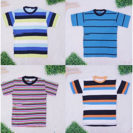 Kaos Salur Anak Uk 8-10 Tahun / Anak Laki Baju Adem Lengan Pendek Murah Polos Branded Konveksi
