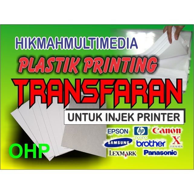 

PLASTIK MIKA PRINTING TRANSFARAN UNTUK PRINTER INJEK