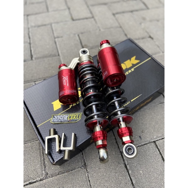 Shockbreaker Sok skok Belakang KATECOK RED AS CHROMUkuran 320mm cocok Untuk CB GL MP Tiger RX king u