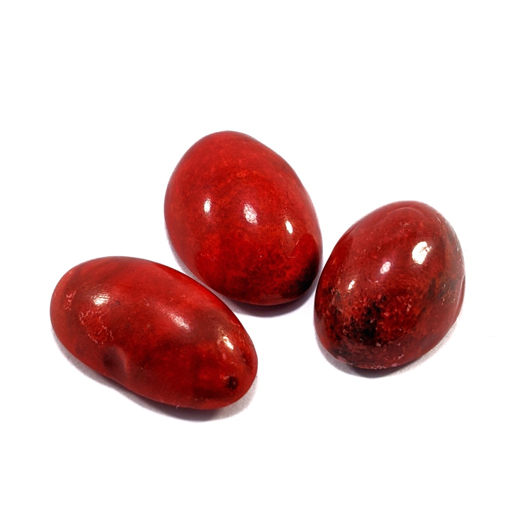 Natural Batu Akik Red Coral Marjan Corak Merah Mantap