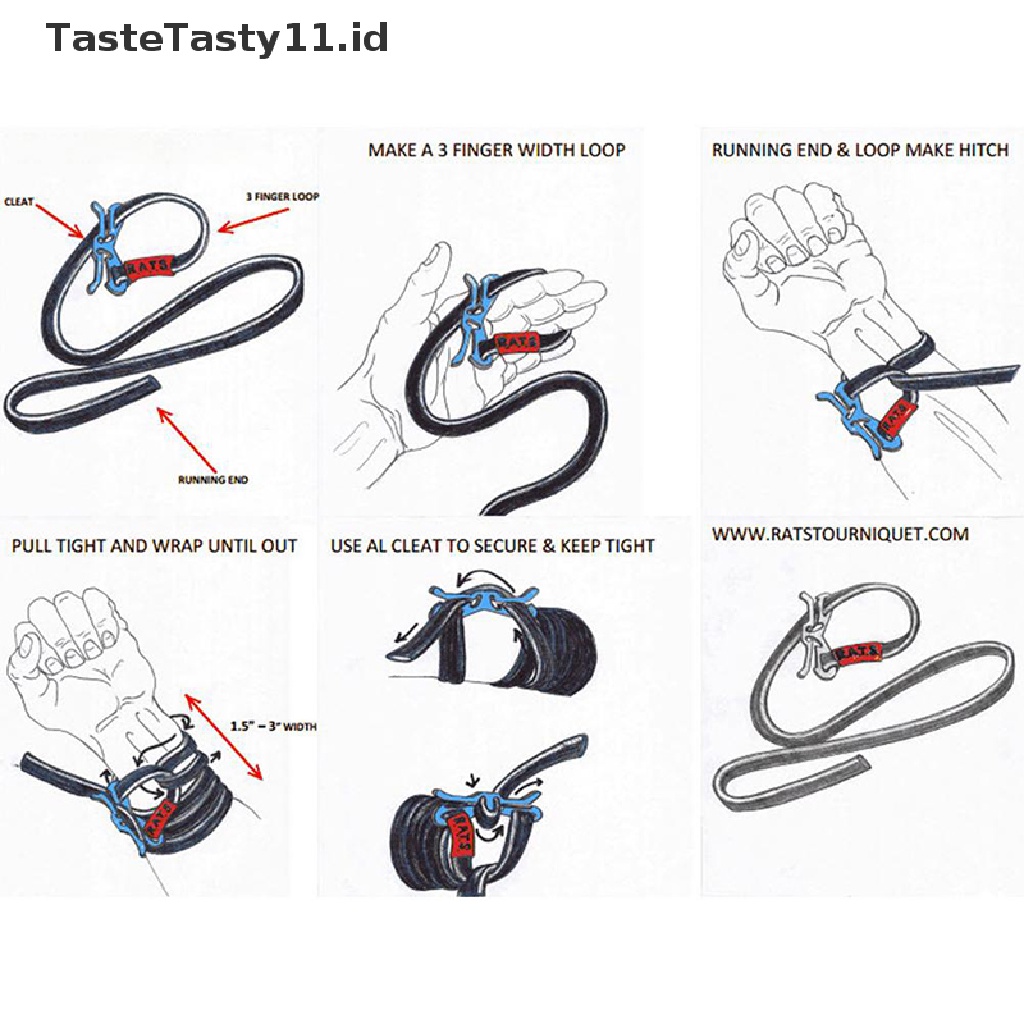 (TasteTasty) Tourniquet / Turniket Medis / Darurat Ala Militer Untuk Outdoor