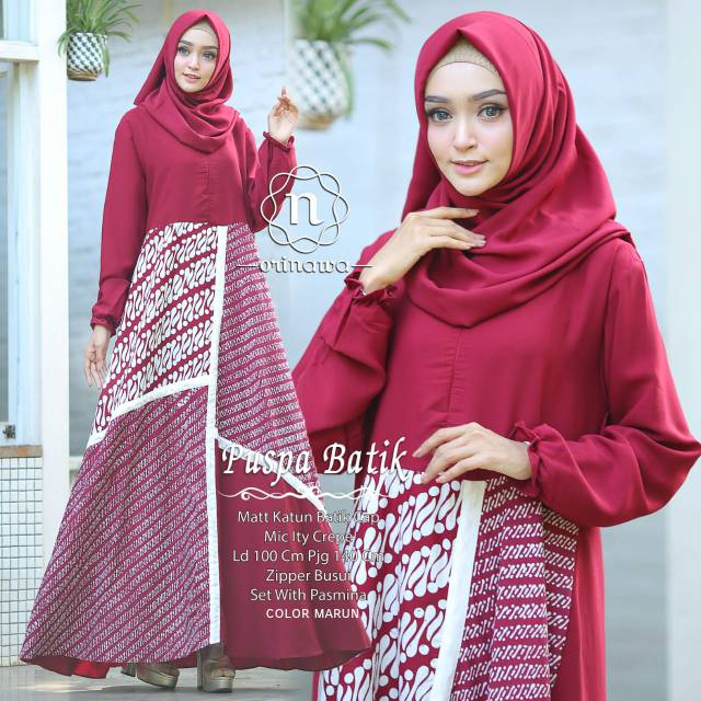 Baju Dress Puspa Batik