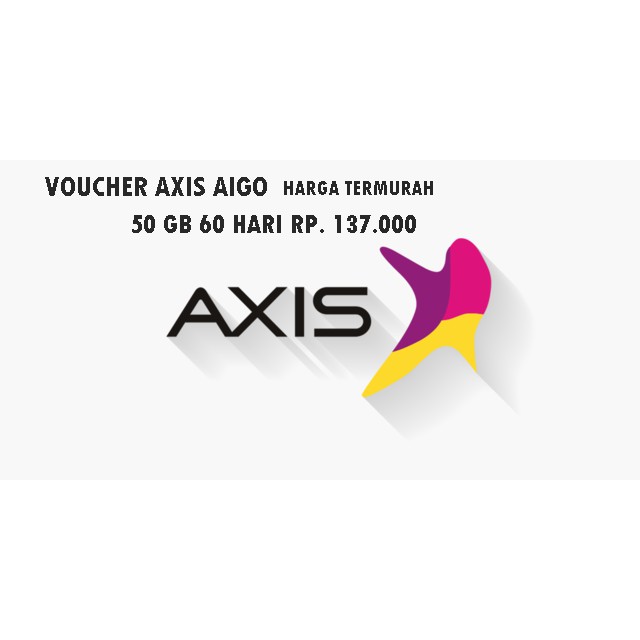 Voucher axis Aigo termurah 50gb