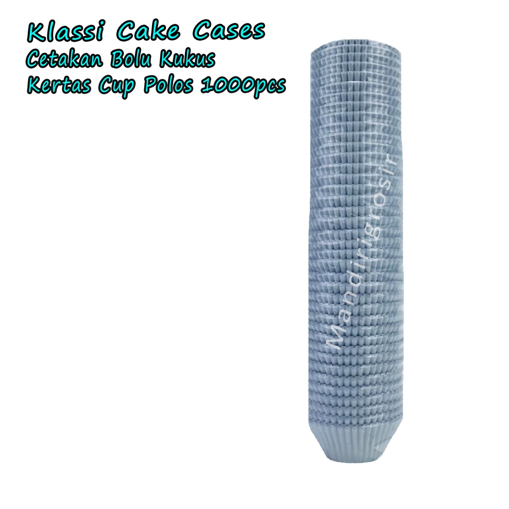 Cetakan Bolu Kukus *Klassi Cake Cases * Kertas Cup Polos * 1000pcs